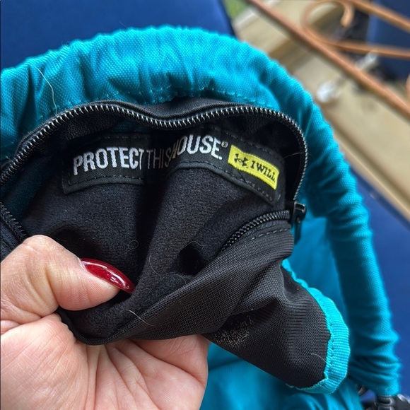 Under Armour Teal and Lime Drawstring Bag - Picture 5 of 5